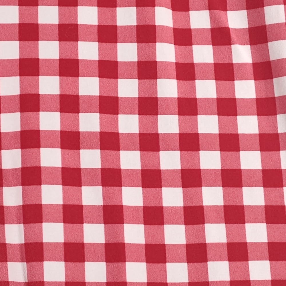 Way to Celebrate Patriotic Red White Gingham Check Leggings XXL 20 Capri Cropped - Picture 4 of 10